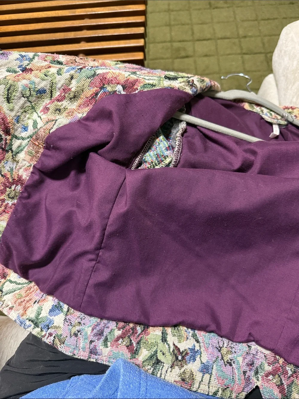 Free People Jacket sz 10 Floral Moto Style Jacket - Picture 5 of 6